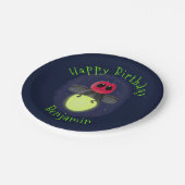 De correcte bliksemschicht insect de firefly illus papieren bordje (Gekanteld)