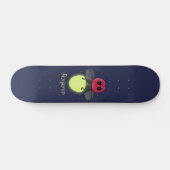 De correcte bliksemschicht insect de firefly illus persoonlijk skateboard (Horizontaal)