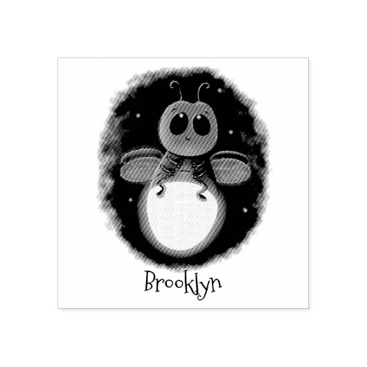 De correcte bliksemschicht insect de firefly illus rubberstempel (Afrduk)