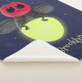 De correcte bliksemschicht insect de firefly illus sherpa deken (3/4)