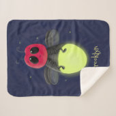 De correcte bliksemschicht insect de firefly illus sherpa deken (Voorkant (horizontaal))