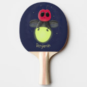 De correcte bliksemschicht insect de firefly illus tafeltennisbatje (Achterkant)