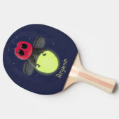 De correcte bliksemschicht insect de firefly illus tafeltennisbatje (Zijkant)