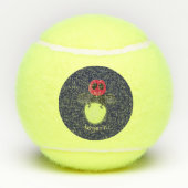 De correcte bliksemschicht insect de firefly illus tennisballen (Achterkant)