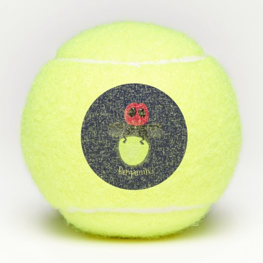 De correcte bliksemschicht insect de firefly illus tennisballen (Voorkant)