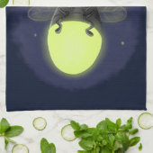 De correcte bliksemschicht insect de firefly illus theedoek (Gevouwen)