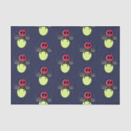 De correcte bliksemschicht insect de firefly illus tissuepapier (Voorkant)