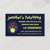 De correcte bliksemschicht insect de firefly illus visitekaartje (Voorkant)