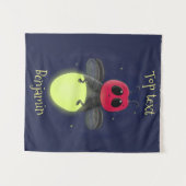 De correcte bliksemschicht insect de firefly illus wandkleed (Voorkant (horizontaal))