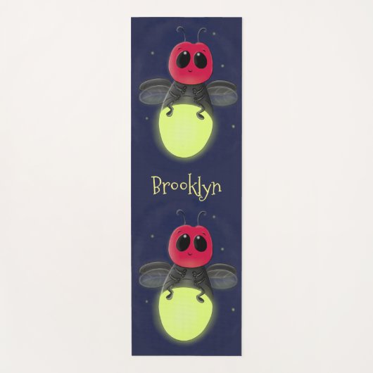 De correcte bliksemschicht insect de firefly illus yogamat (Voorkant)