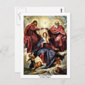 De corruptie van Mary door Diego Velázquez Briefkaart (Voorkant / Achterkant)