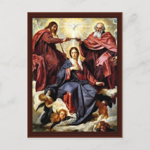 De corruptie van Mary door Diego Velázquez Briefkaart