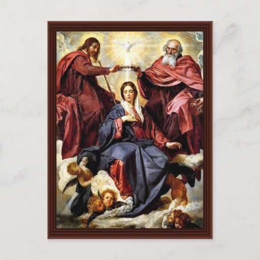 De corruptie van Mary door Diego Velázquez Briefkaart (Voorkant)