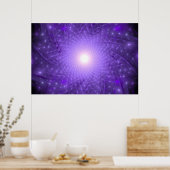 De Cosmic Lotus Poster (Keuken)