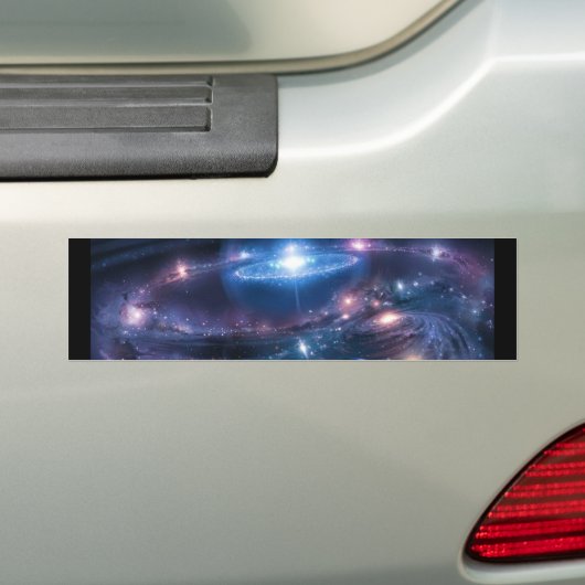 De Cosmos-Bumpersticker Bumpersticker (Op auto)