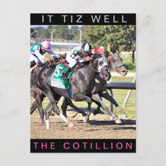 De Cotillion Winner. Briefkaart (Voorkant)