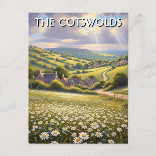 De Cotswolds Engeland Reis Briefkaart (Voorkant)