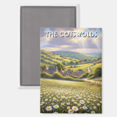 De Cotswolds Engeland Reis Magneet (Voorkant / Achterkant)