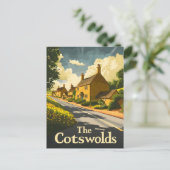 De Cotswolds Engeland Vintage Briefkaart (Staand voorkant)
