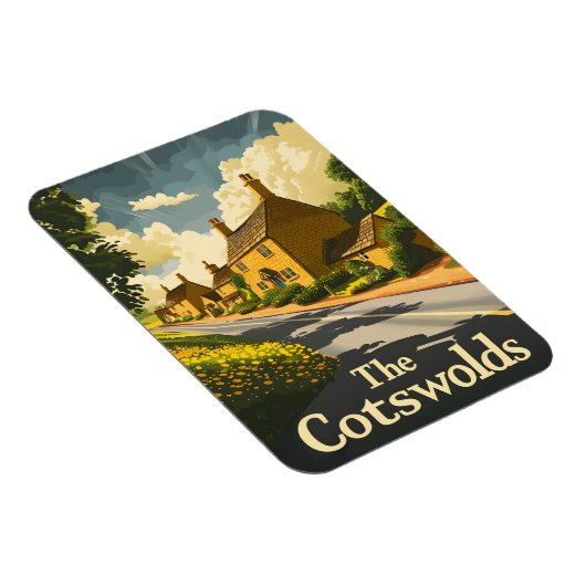 De Cotswolds Engeland Vintage Magneet (Rechterzijde)