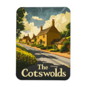 De Cotswolds Engeland Vintage Magneet (Verticaal)