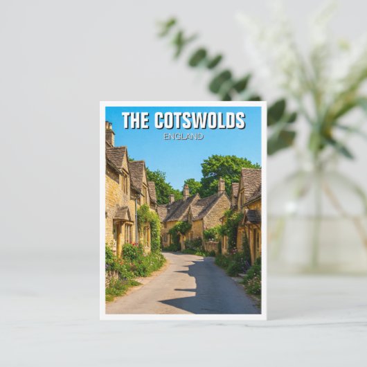 De Cotswolds reizen door Engeland Briefkaart (Staand voorkant)