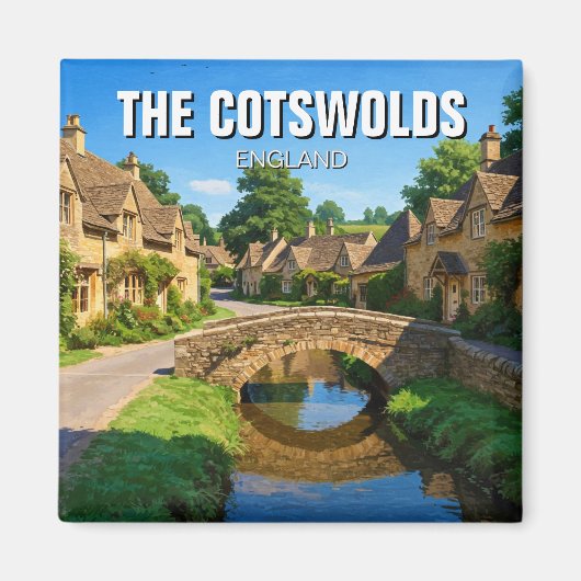 De Cotswolds reizen door Engeland Magneet (Voorkant)