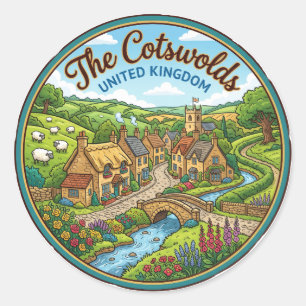 De Cotswolds Verenigd Koninkrijk Ronde Sticker