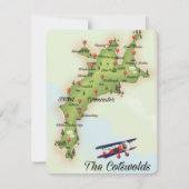 De Cotswolds Vintage Kaart (Achterkant)