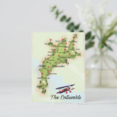 De Cotswolds Vintage Kaart (Staand voorkant)