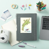 De Cotswolds Vintage Kaart Sticker (iPad Cover)