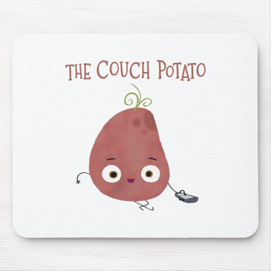 De Couch Potato Kostuum T - shirts Muismat (Voorkant)