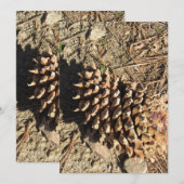 De Coulter Pinecone Feestdagenkaart (Voorkant / Achterkant)
