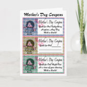 De Coupons van het moederdag Kaart (Voorkant)