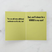 De coureur (Vaderdag-kaart) Kaart (Binnen)