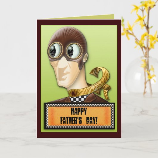 De coureur (Vaderdag-kaart) Kaart (Gele Bloem)