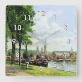 De Cours la Riene, Notre Dame Vierkante Klok (Voorkant)