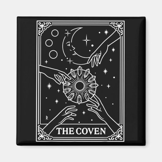 De Coven Bruid Bach Crew Trouwen Gotisch Magneet (Voorkant)