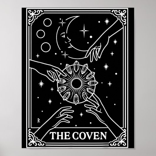 De Coven Bruid Bach Crew Trouwen Gotisch Poster (Voorkant)