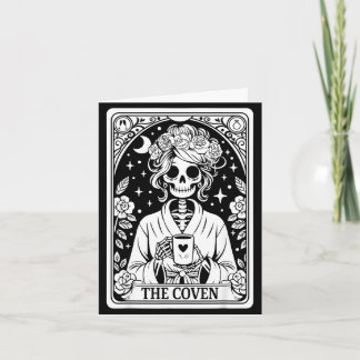 De coven skelet bruiloft vrijgezellenfeest gothisc kaart