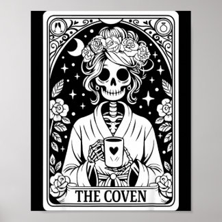 De coven skelet bruiloft vrijgezellenfeest gothisc poster