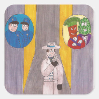 De cover van Bullets Bourbon #1 Stickers! Vierkante Sticker