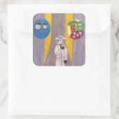 De cover van Bullets Bourbon #1 Stickers! Vierkante Sticker (Tas)