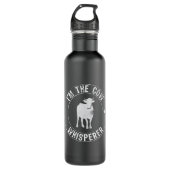De Cow Whisperer - Farming Farmer Gift Waterfles (Voorkant)
