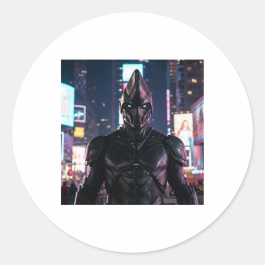 De Cowary Blauwe Bliksem Jager Sticker (Voorkant)