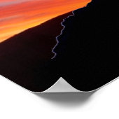 De Cowboy aan de voet van de poster kunst (Hoek)