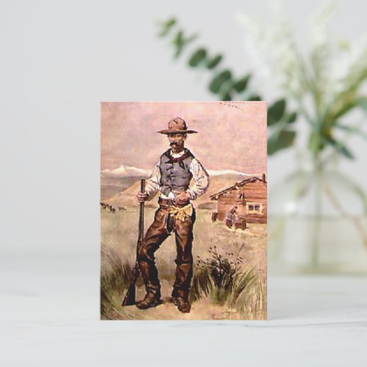 De Cowboy Briefkaart (Staand voorkant)