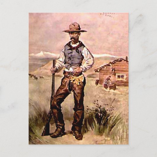 De Cowboy Briefkaart (Voorkant)