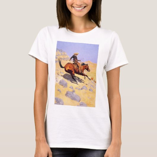 De Cowboy (door Frederic Remington) T-shirt (Voorkant)