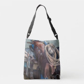 De cowboy is een western zadellijk tas. crossbody tas (Achterkant)